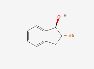 Two-dimensional chemical structure of (1R,2R)-2-bromo-2,3-dihydro-1H-inden-1-ol