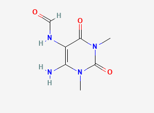 Two-dimensional chemical structure of Theophylline EP Impurity C, CAS 7597-60-6