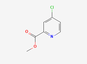 Two-dimensional chemical structure of methyl 4-chloropicolinate, CAS 24484-93-3