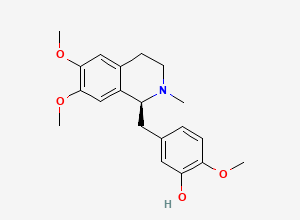 Two-dimensional chemical structure of (S)-Laudanine