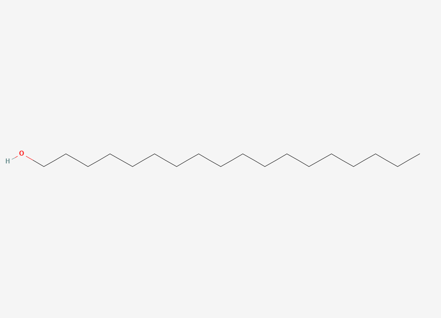 Two-dimensional chemical structure of Stearyl Alcohol, CAS 112-92-5