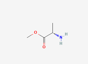 Two-dimensional chemical structure of (S)-Methyl 2-aminopropanoate, CAS 10065-72-2