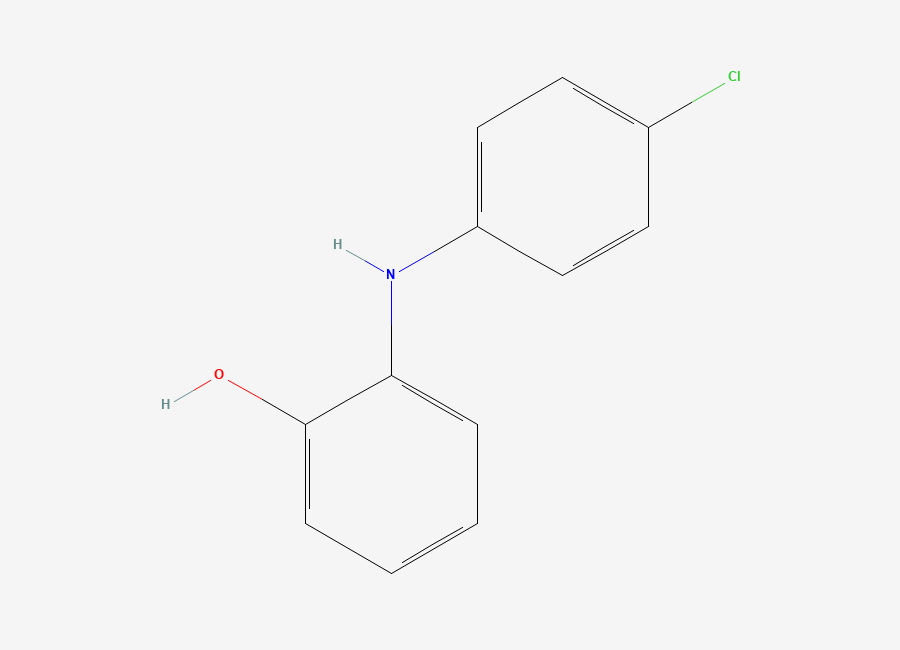 Two-dimensional chemical structure of 2-((4-Chlorophenyl)amino)phenol