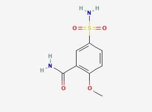 Two-dimensional chemical structure of Sulpiride EP Impurity E, CAS 52395-25-2