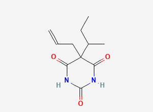 Two-dimensional chemical structure of Talbutal, CAS 115-44-6