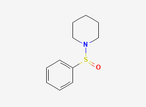 Two-dimensional chemical structure of 1-Benzenesulfinylpiperidine