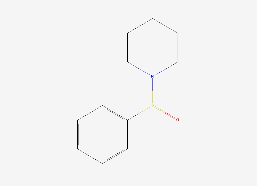 Two-dimensional chemical structure of 1-Benzenesulfinylpiperidine