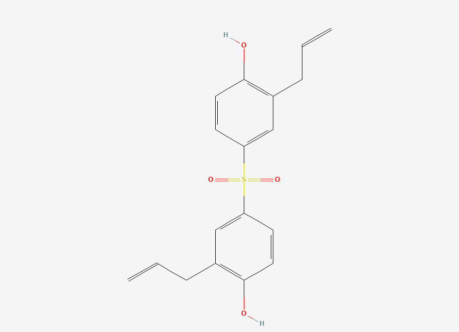Two-dimensional chemical structure of 2,2'-Diallyl-4,4'-sulfonyldiphenol