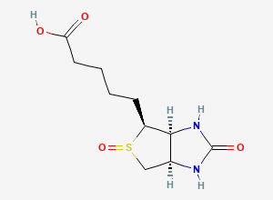 Two-dimensional chemical structure of Biotin (S)-Sulfoxide, CAS 10406-89-0