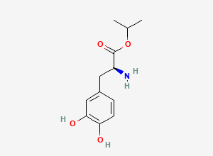 Two-dimensional chemical structure of Levodopa Isopropyl Ester Impurity, CAS 110301-07-0
