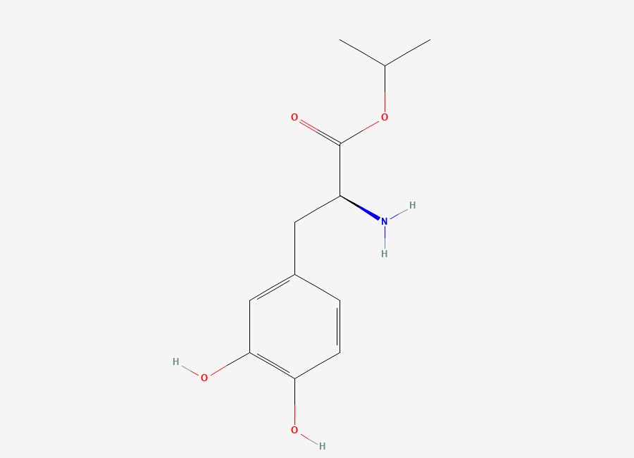 Two-dimensional chemical structure of Levodopa Isopropyl Ester Impurity, CAS 110301-07-0