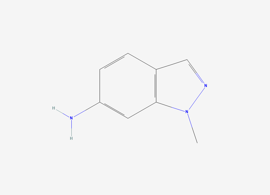 Two-dimensional chemical structure of 1-methyl-1H-indazol-6-amine