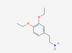 Two-dimensional chemical structure of Drotaverine Amine Impurity, CAS 61381-04-2