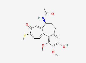 Two-dimensional chemical structure of 3-Demethylthiocolchicine