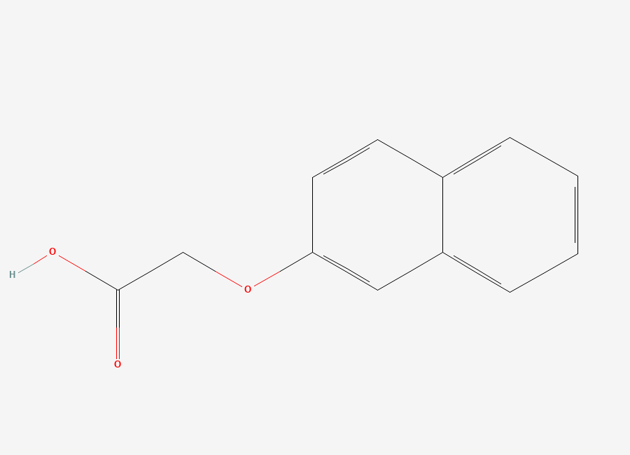 Two-dimensional chemical structure of 2-Naphthoxyacetic Acid, CAS 120-23-0