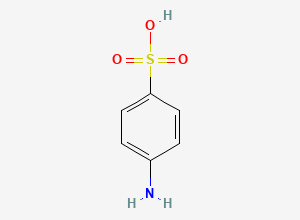 Two-dimensional chemical structure of Sulfamethoxazole EP Impurity D, CAS 121-57-3
