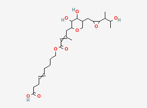 Two-dimensional chemical structure of Mupirocin EP Impurity C/ Pseudomonic Acid D, CAS 85248-93-7