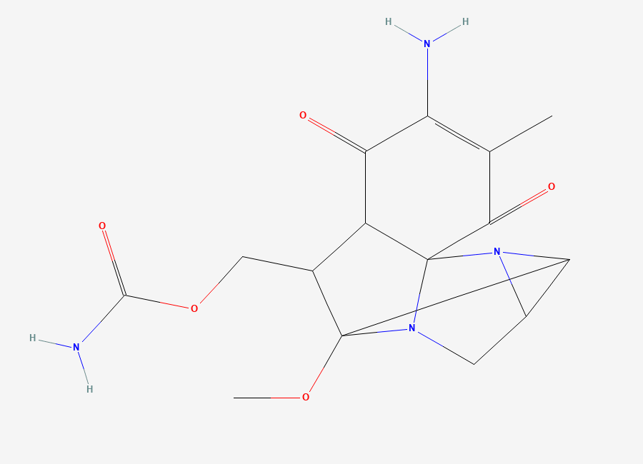Two-dimensional chemical structure of Mitomycin Impurity 7