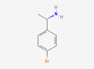 Two-dimensional chemical structure of (alphaS)-4-Bromo-alpha-methylbenzenemethanamine