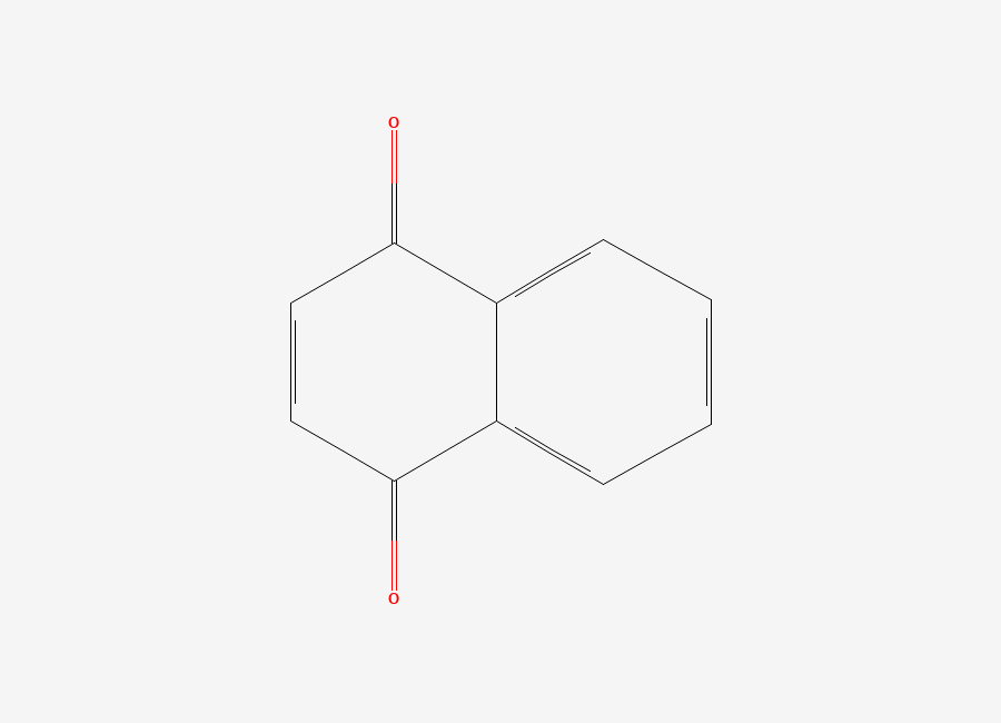Two-dimensional chemical structure of 1,4-Naphthoquinone