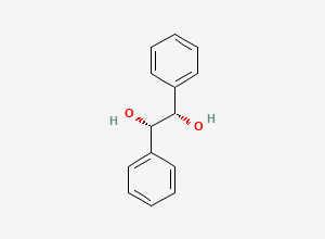 Two-dimensional chemical structure of (1S,2S)-1,2-diphenylethane-1,2-diol