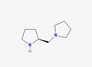 Two-dimensional chemical structure of (S)-(+)-1-(2-Pyrrolidinylmethyl)pyrrolidine