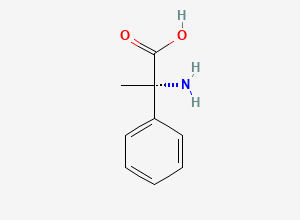 Two-dimensional chemical structure of (2S)-2-amino-2-phenylpropanoic acid