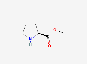 Two-dimensional chemical structure of Methyl L-prolinate