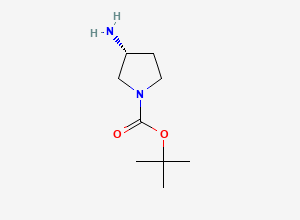 Two-dimensional chemical structure of (R)-(+)-1-Boc-3-aminopyrrolidine