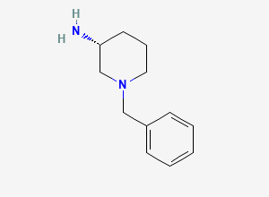 Two-dimensional chemical structure of (3R)-1-benzylpiperidin-3-amine