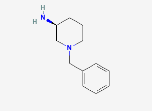 Two-dimensional chemical structure of (S)-3-Amino-1-benzylpiperidine