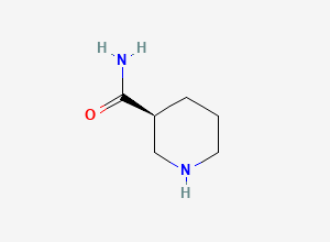 Two-dimensional chemical structure of (3S)-3-Piperidinecarboxamide