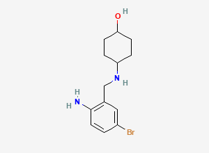 Two-dimensional chemical structure of Ambroxol Monobromo Impurity, CAS 101900-43-0