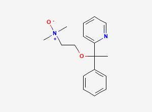 Two-dimensional chemical structure of Doxylamine N-Oxide, CAS 97143-65-2