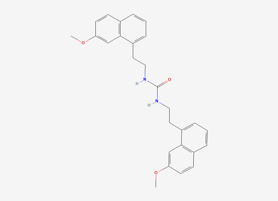Two-dimensional chemical structure of Agomelatine Dimer Urea, CAS 185421-27-6