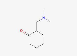 Two-dimensional chemical structure of 2-((Dimethylamino)methyl)cyclohexanone