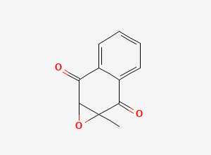Two-dimensional chemical structure of 2,3-Epoxy-2-methyl-1,4-naphthoquinone