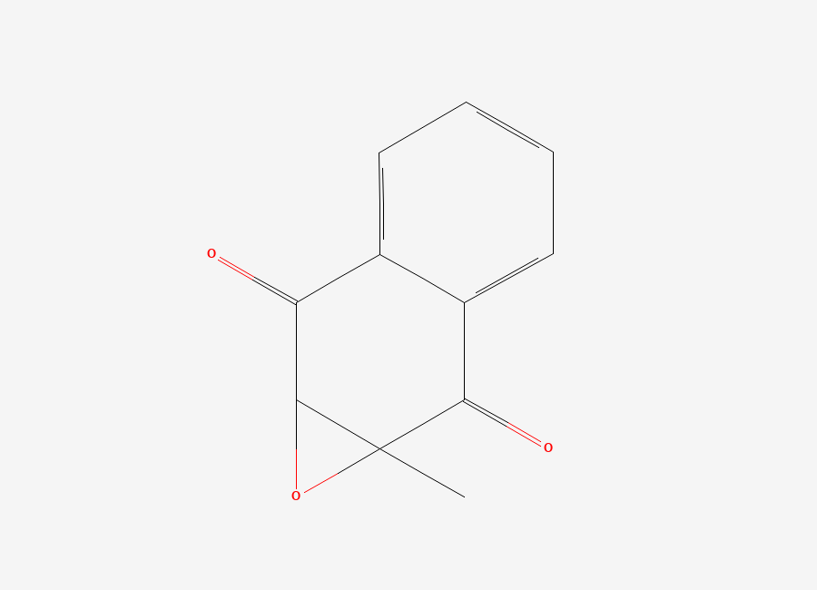 Two-dimensional chemical structure of 2,3-Epoxy-2-methyl-1,4-naphthoquinone