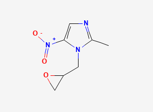 Two-dimensional chemical structure of Ornidazole Epoxide Impurity, CAS 16773-52-7