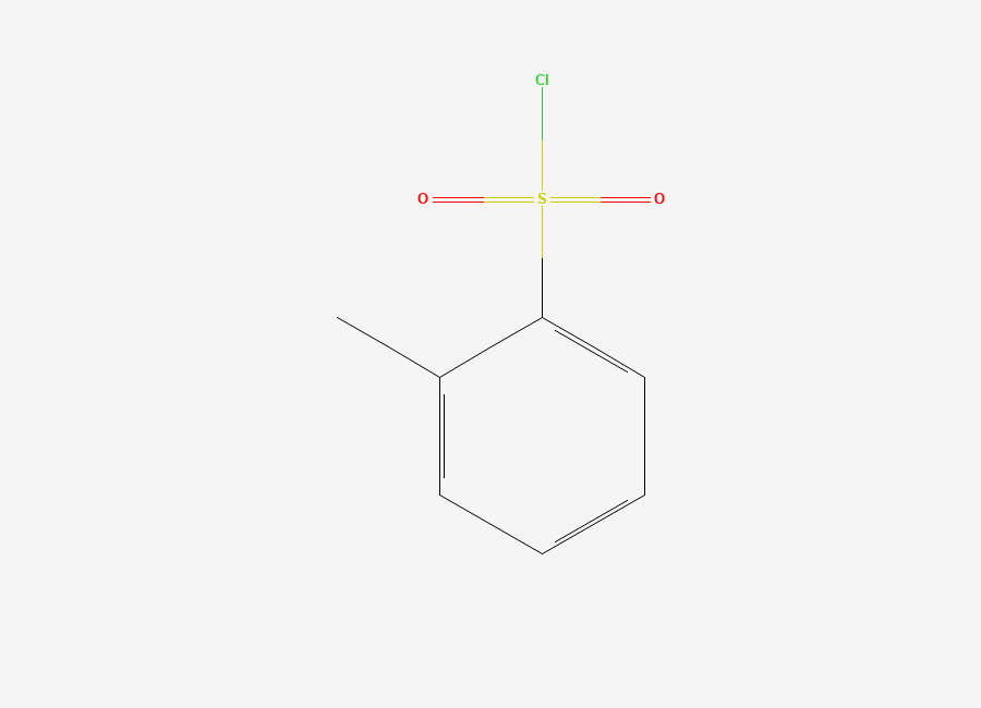 Two-dimensional chemical structure of o-Toluenesulfonyl chloride