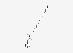 Two-dimensional chemical structure of N-benzyl-heptadecanamide, CAS 883715-19-3