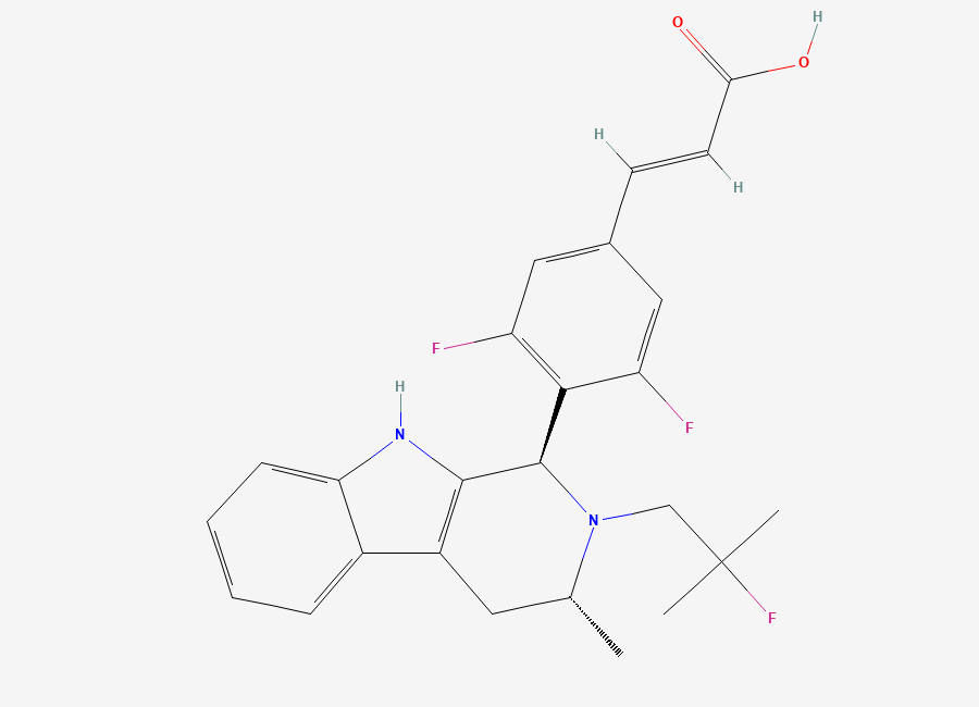 Two-dimensional chemical structure of Azd-9496