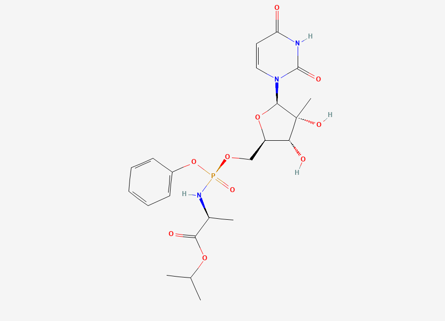 Two-dimensional chemical structure of Sofosbuvir Impurity 86