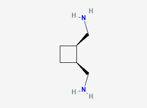 Two-dimensional chemical structure of ((1R,2S)-cyclobutane-1,2-diyl)dimethanamine
