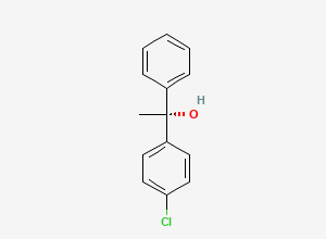 Two-dimensional chemical structure of 1-(4-Chlorophenyl)-1-phenylethanol, (R)-