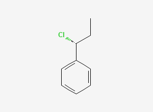 Two-dimensional chemical structure of [(1R)-1-chloropropyl]benzene