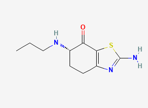 Two-dimensional chemical structure of 7-Ketopramipexole, CAS 2204518-89-6