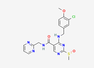 Two-dimensional chemical structure of Avanafil Impurity K, CAS 1364671-52-2