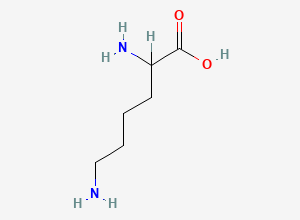 Two-dimensional chemical structure of Threonine EP Impurity E / Lysine, CAS 56-87-1