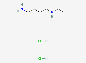 Two-dimensional chemical structure of N1-ethylpentane-1,4-diamine dihydrochloride